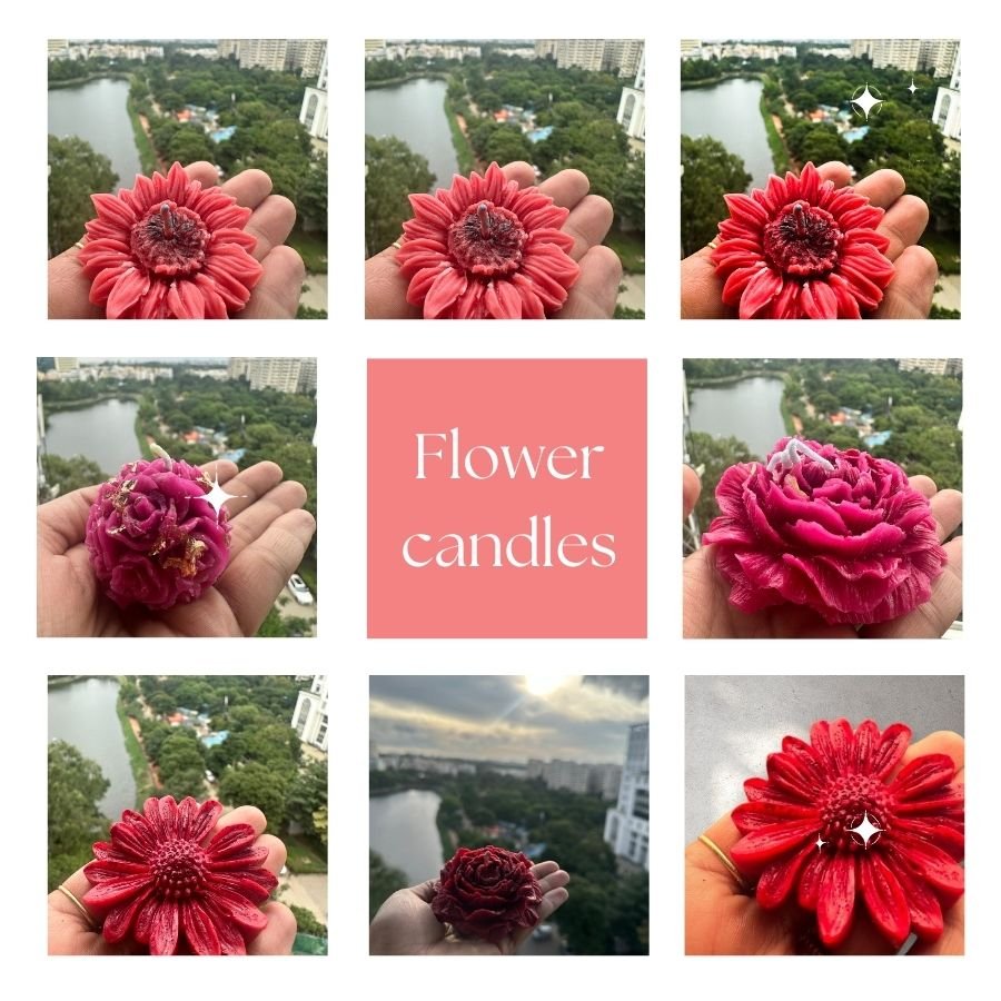 Illuminate Your Space with Small Flowers Candles